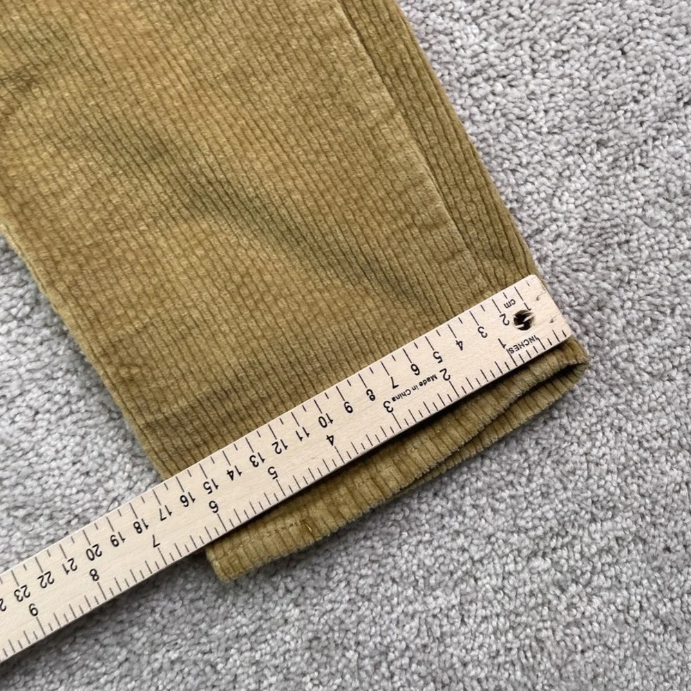 Levis Pants‎ Womens 32 Brown Corduroy Boyfriend Mid Rise Straight Stretch Cords